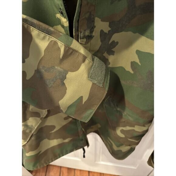 Mens Military Issue Gore-Tex‎ Woodland Camouflage Jacket Size Large Regular - Picture 3 of 4